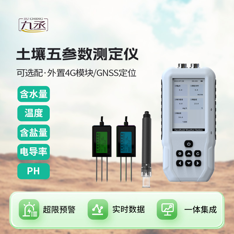 土壤水分溫度鹽分ph測(cè)定儀